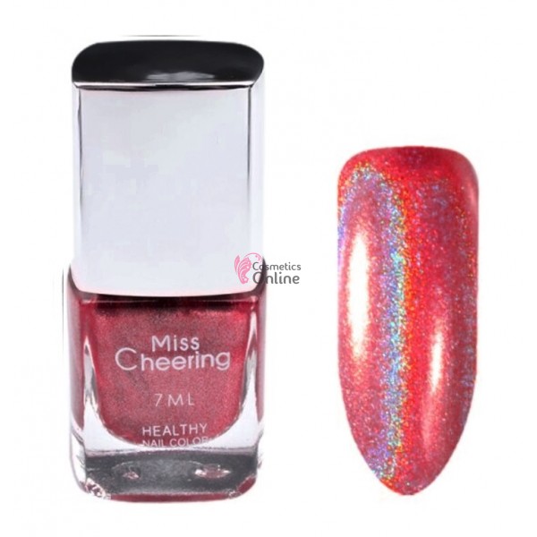 Lac de unghii Holografic 3D de 7 ml Cod 08 Red